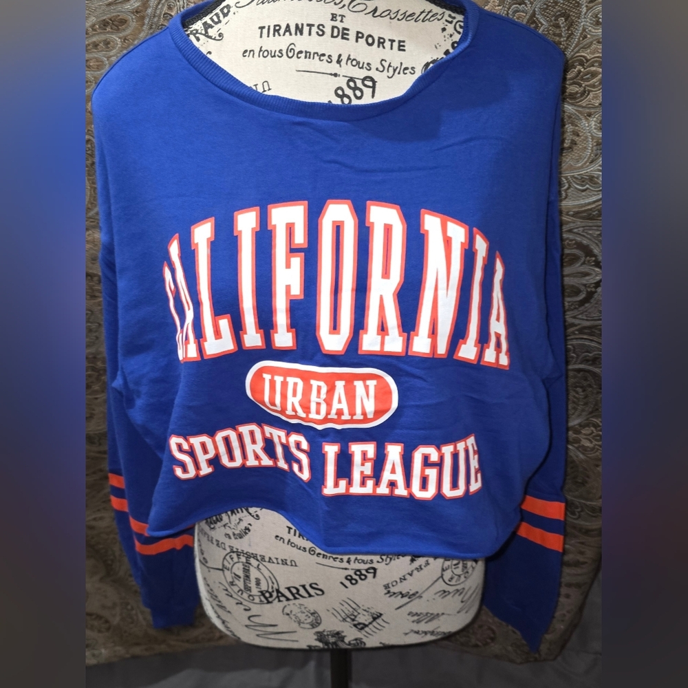 California Urban Sports League Blue Sweatshirt